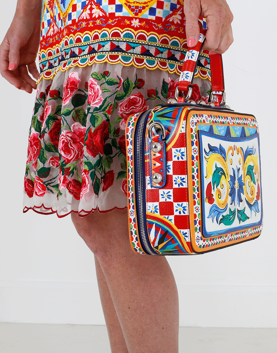 DOLCE & GABBANA-Diamond Maiolica Bag-MAIOLICA