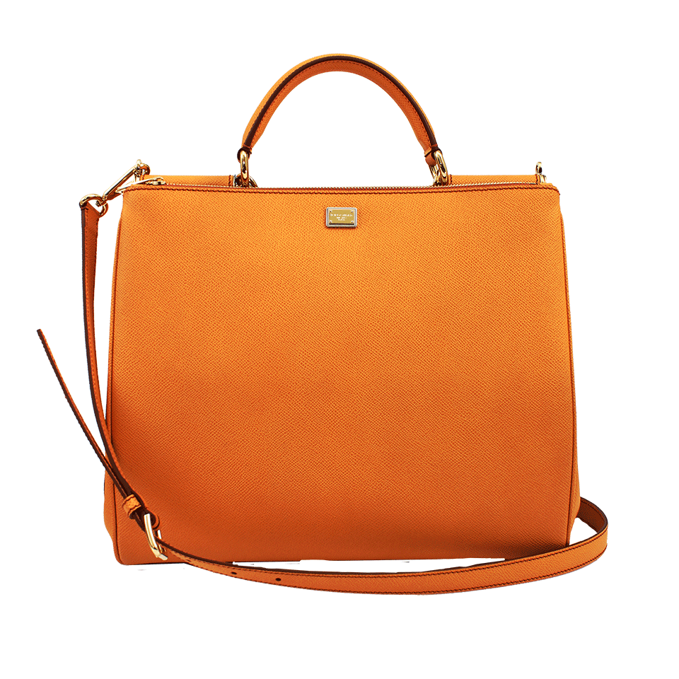 DOLCE & GABBANA-Shopper Top Handle Bag-MANDARIN