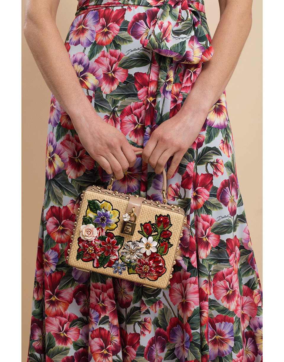DOLCE & GABBANA-Natural Dolce Box Bag-NATURAL
