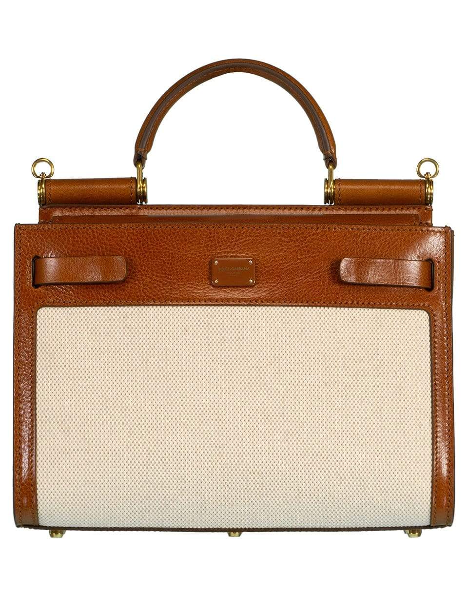 DOLCE & GABBANA-Small Sicily 62 Bag-NATURAL
