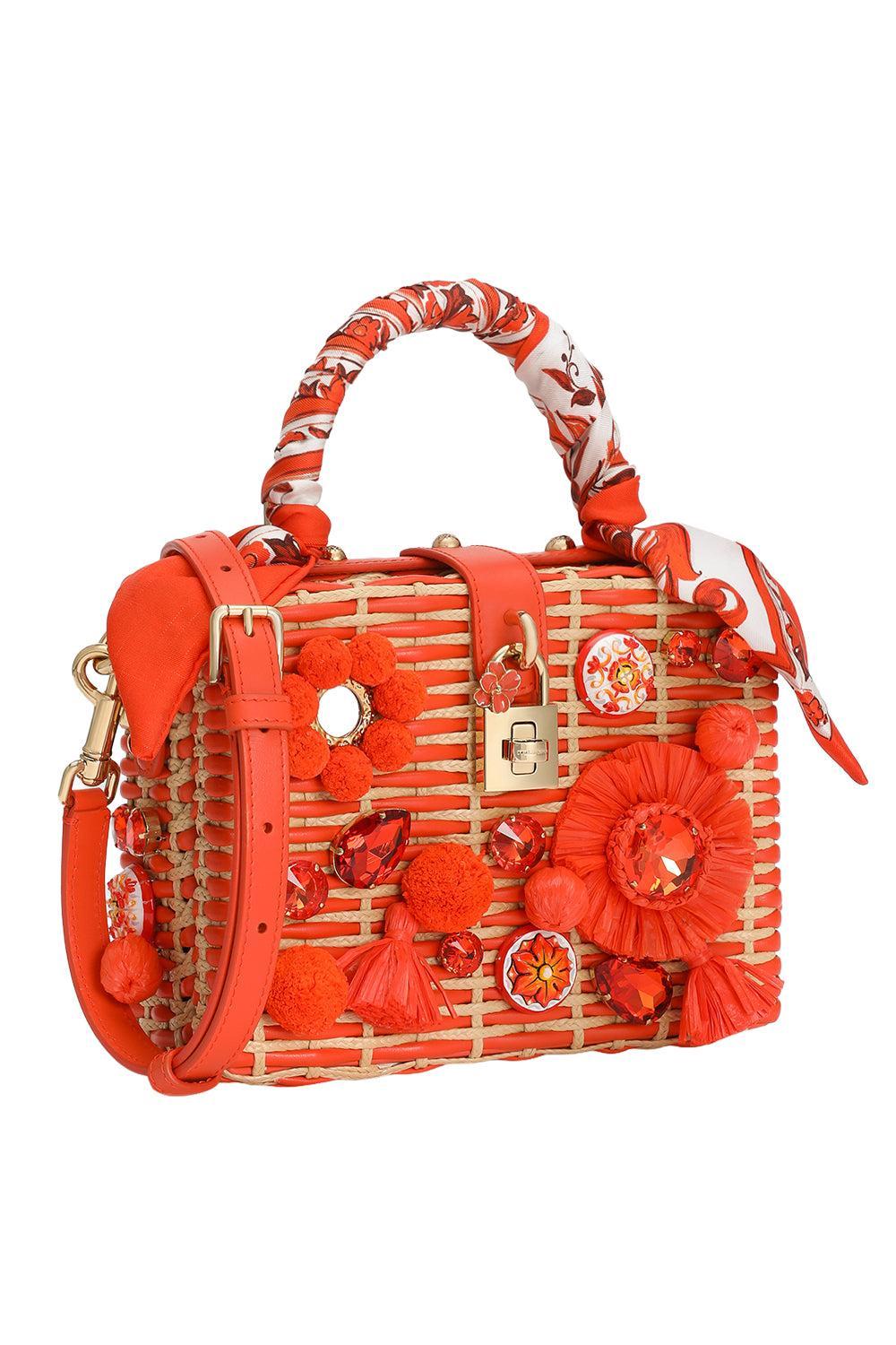 Dolce Box Bag - Maiolica Orange-ORANGE-HANDBAGTOP HANDLE-DOLCE & GABBANA