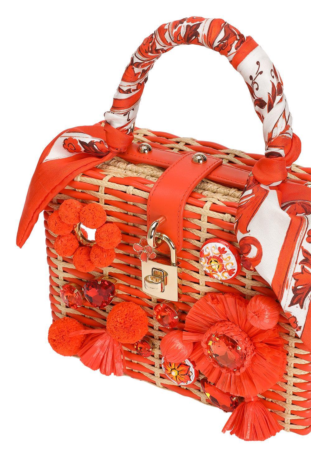 Dolce Box Bag - Maiolica Orange-ORANGE-HANDBAGTOP HANDLE-DOLCE & GABBANA