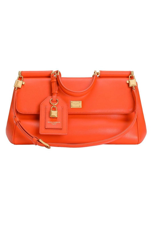 Small My Sicily Bag - Orange-ORANGE-HANDBAGTOP HANDLE-DOLCE & GABBANA