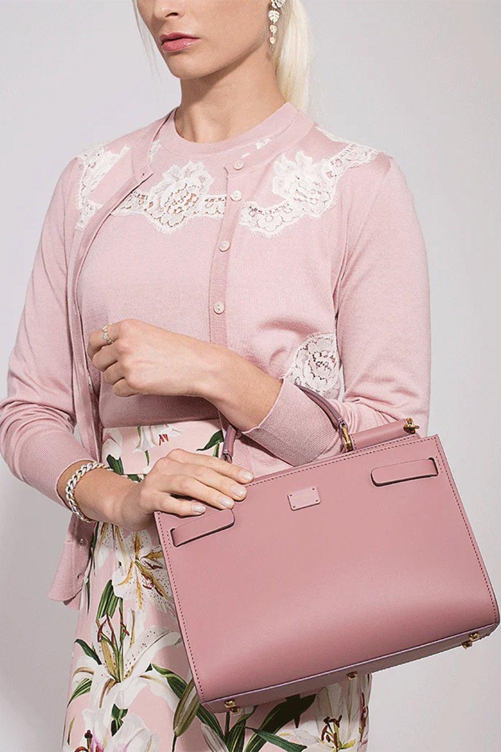 DOLCE & GABBANA-Rosa Sicily Top Handle Bag-ROSA