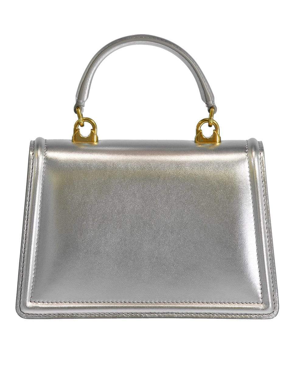 DOLCE & GABBANA-Small Devotion Bag In Mordore Nappa Leather-SILVER