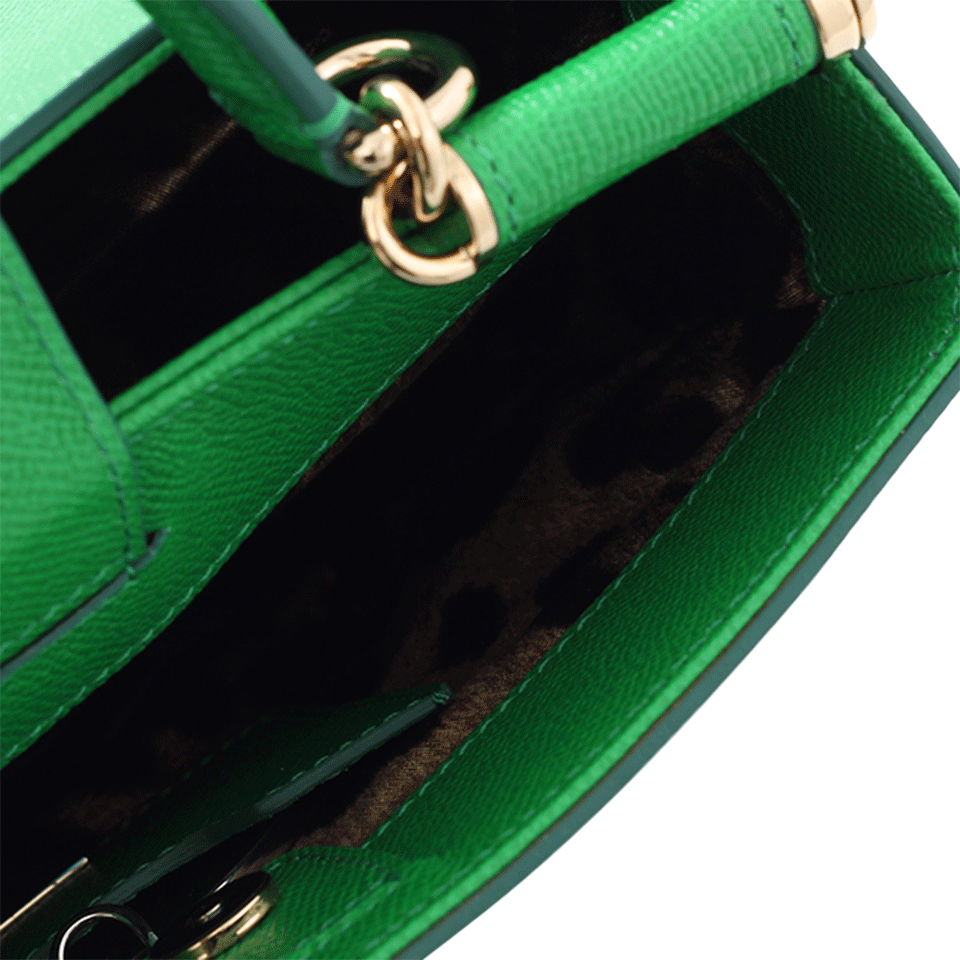 DOLCE & GABBANA-Small Sicily Shopping Bag-VERDE