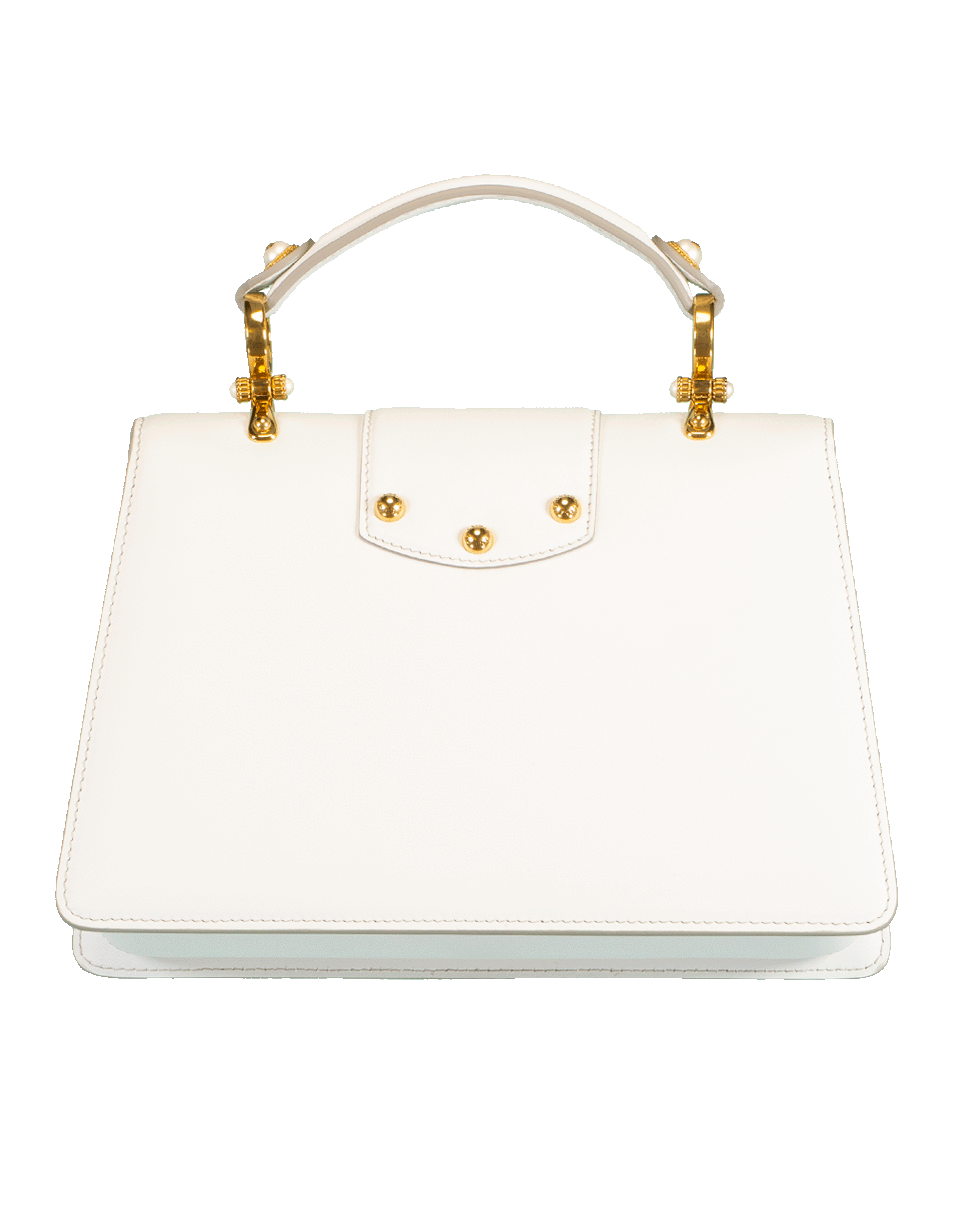 DOLCE & GABBANA-DG Amore Top Handle Bag-WHITE