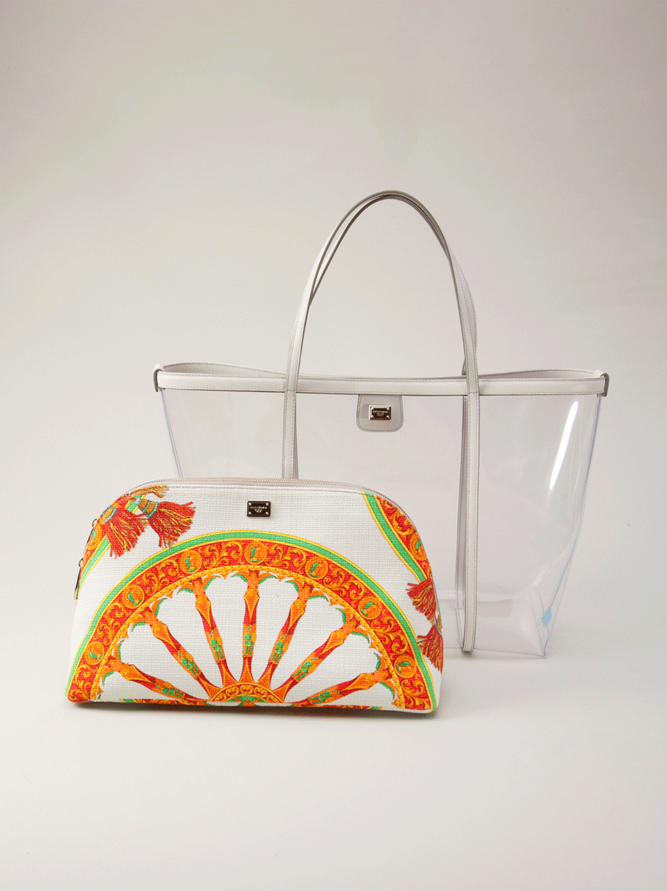 DOLCE & GABBANA-East/West Escape Shopper-WHITE