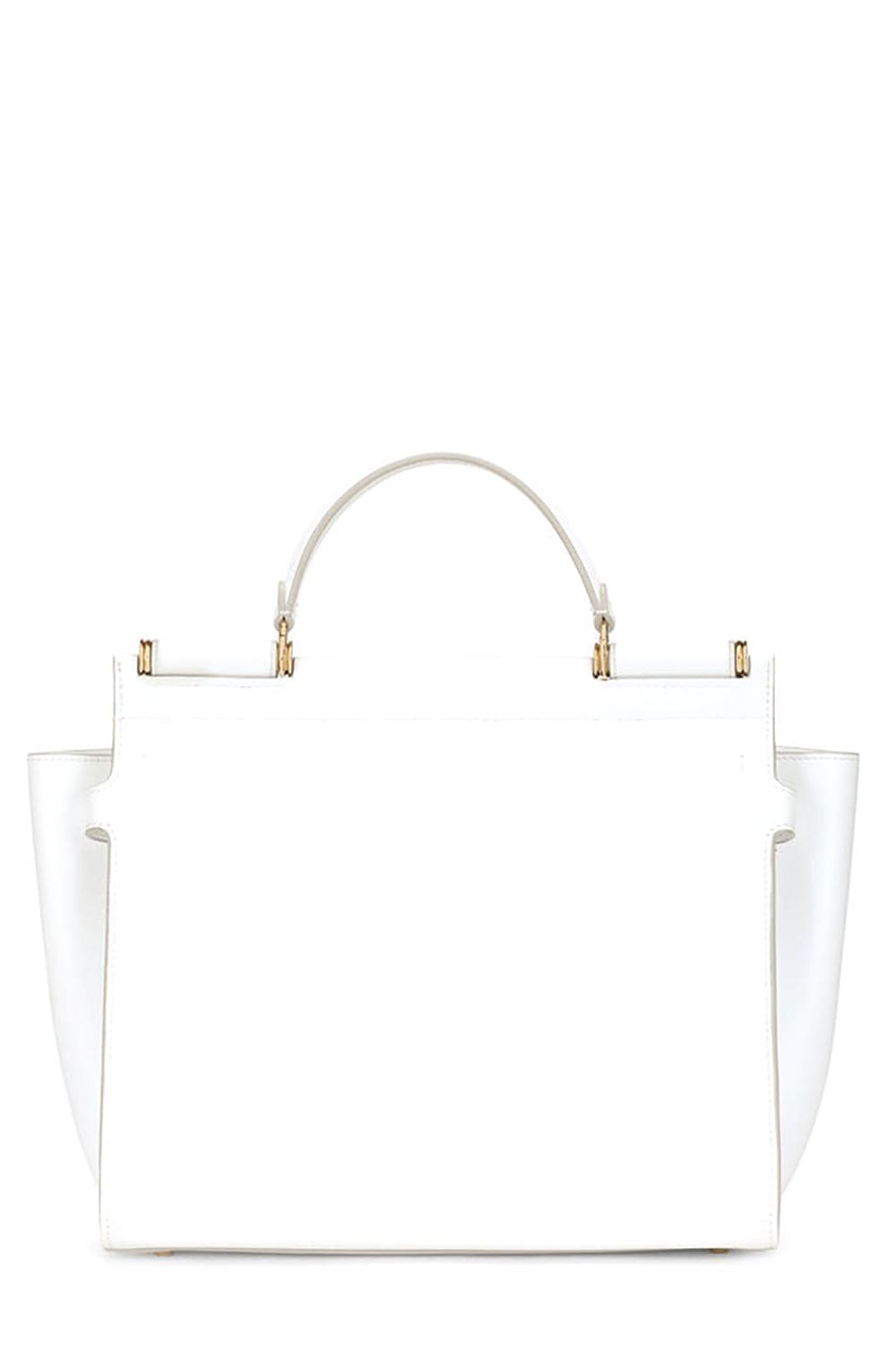 DOLCE & GABBANA-Medium Sicily Soft Handbag-WHITE