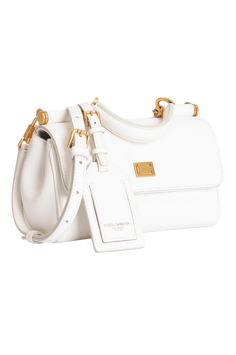 Mini My Sicily Bag - Natural White-WHITE-HANDBAGTOP HANDLE-DOLCE & GABBANA