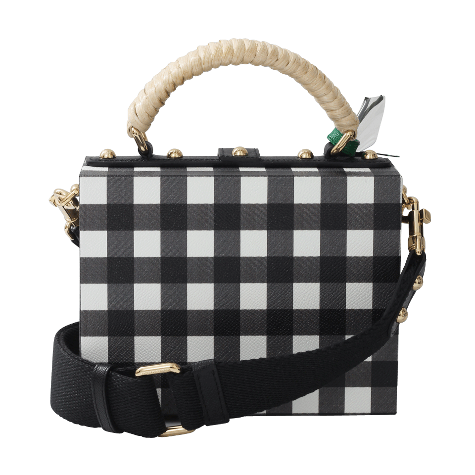 DOLCE & GABBANA-Dolce Box Bag-WHT/BLK