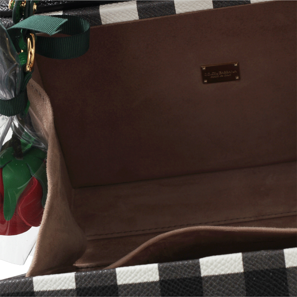 DOLCE & GABBANA-Dolce Box Bag-WHT/BLK