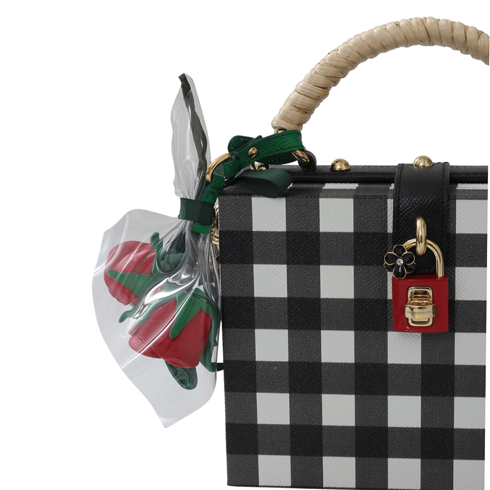 DOLCE & GABBANA-Dolce Box Bag-WHT/BLK