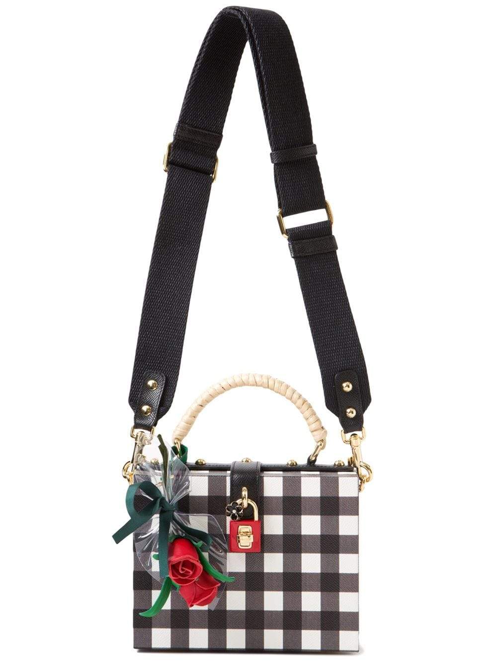 DOLCE & GABBANA-Dolce Box Bag-WHT/BLK