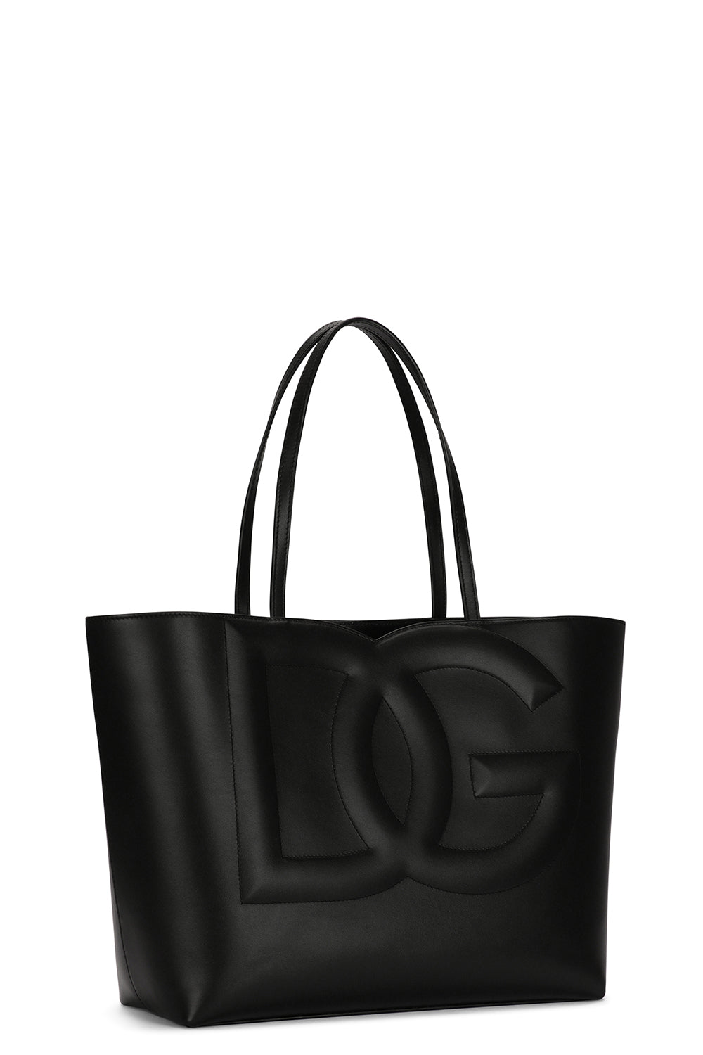 Large DG Logo Tote - Black-BLACK-O/S-HANDBAGTOTES-DOLCE & GABBANA
