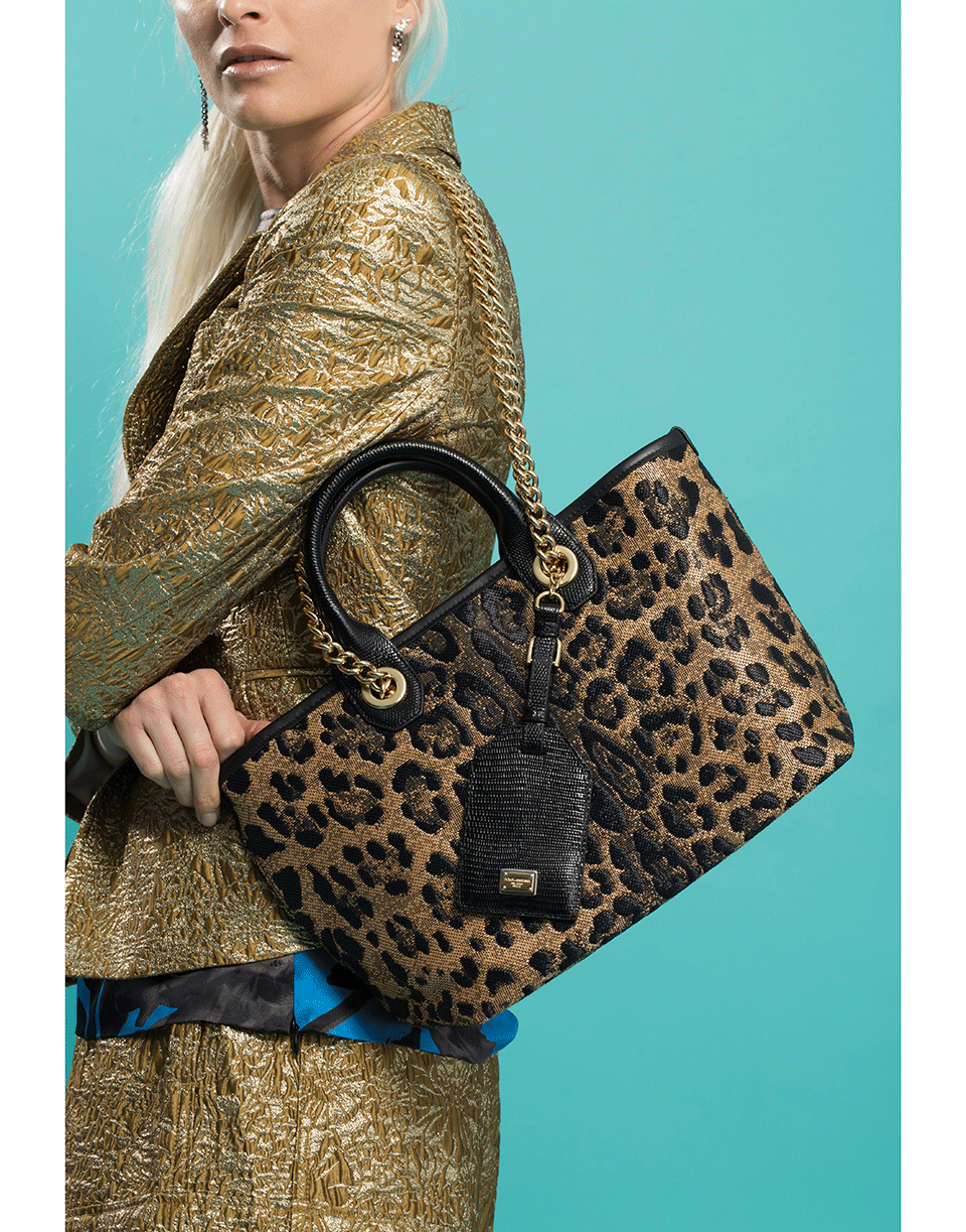 DOLCE & GABBANA-Capri Leopard Print Mini Tote-LEOPARD