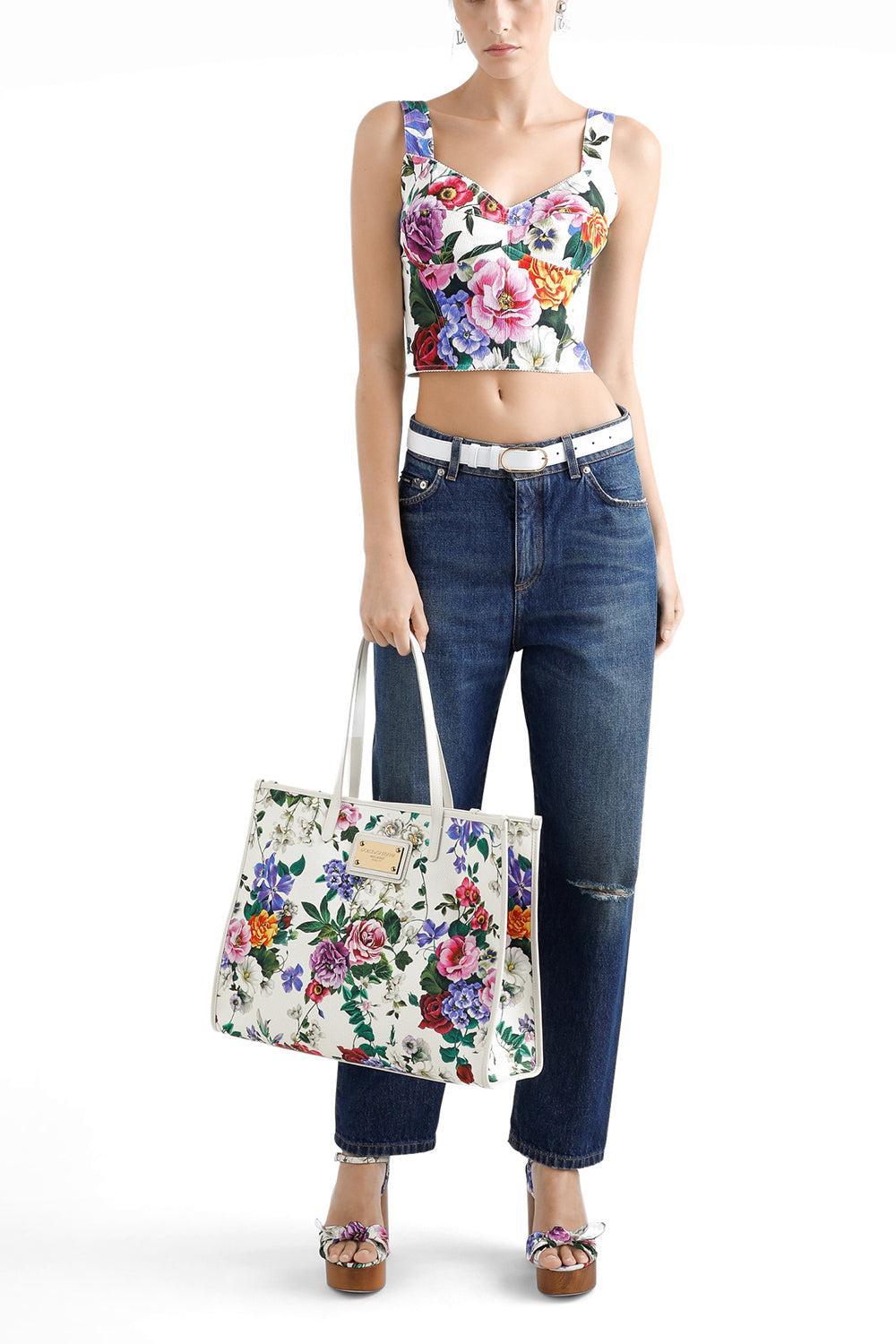 Large Shopper - Mix Fiori-MIX FIORI-O/S-HANDBAGTOTES-DOLCE & GABBANA