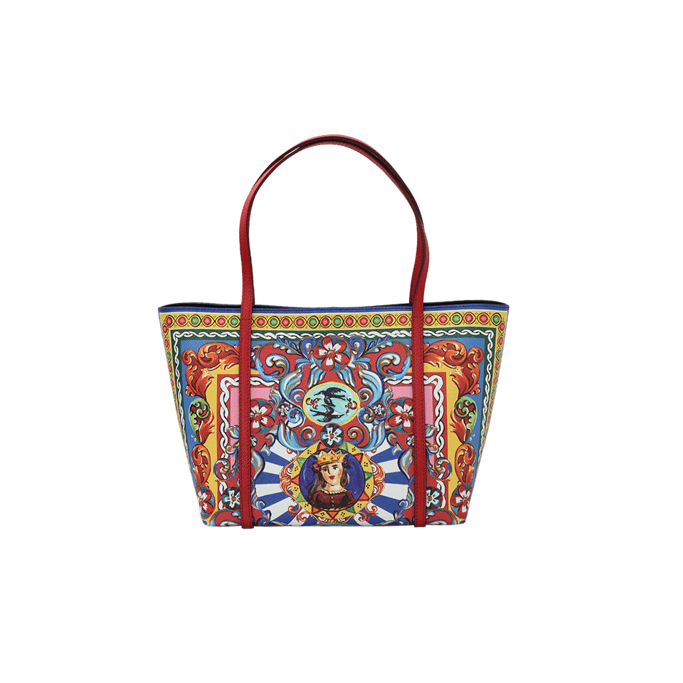 DOLCE & GABBANA-Carreto Print Escape Tote-MULTI