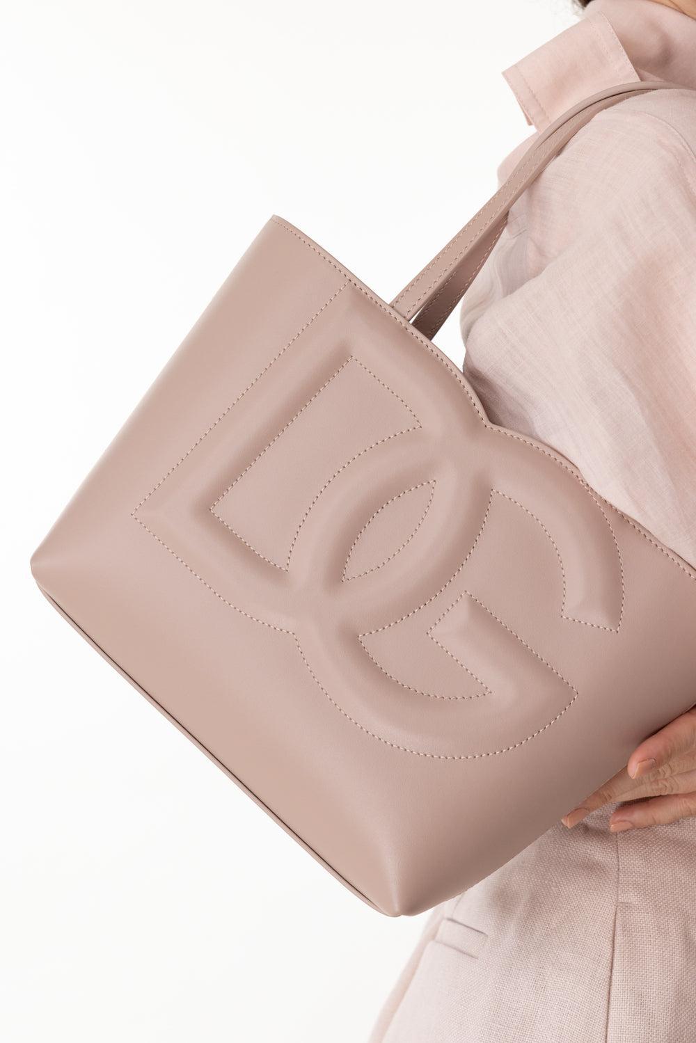 Small Logo Shopper - Powder Pink-PWDR PNK-O/S-HANDBAGTOTES-DOLCE & GABBANA