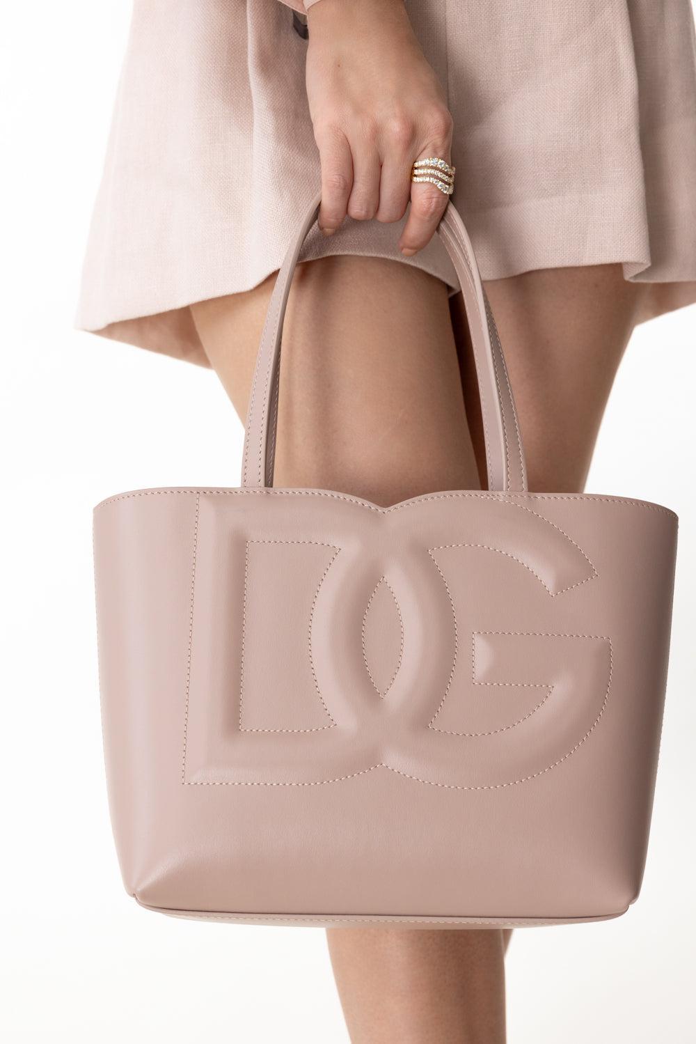 Small Logo Shopper - Powder Pink-PWDR PNK-O/S-HANDBAGTOTES-DOLCE & GABBANA