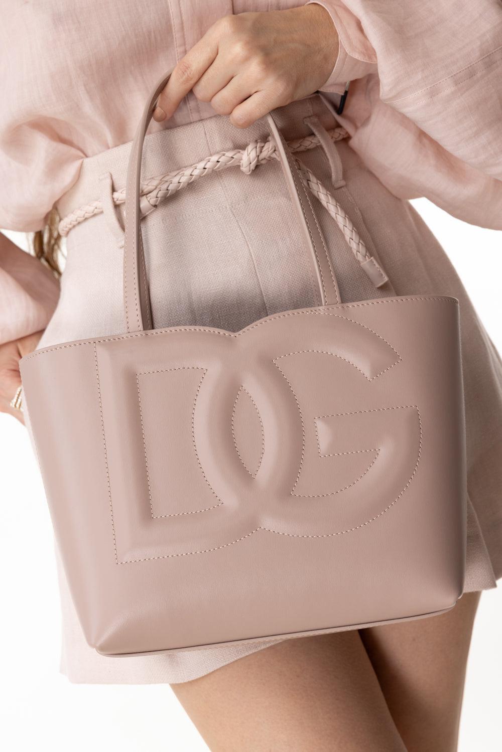 Small Logo Shopper - Powder Pink-PWDR PNK-O/S-HANDBAGTOTES-DOLCE & GABBANA