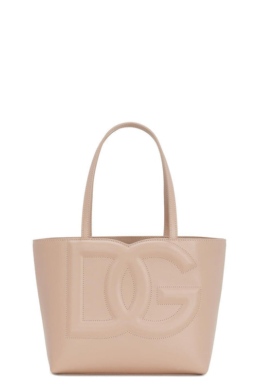 Small Logo Shopper - Powder Pink-PWDR PNK-O/S-HANDBAGTOTES-DOLCE & GABBANA