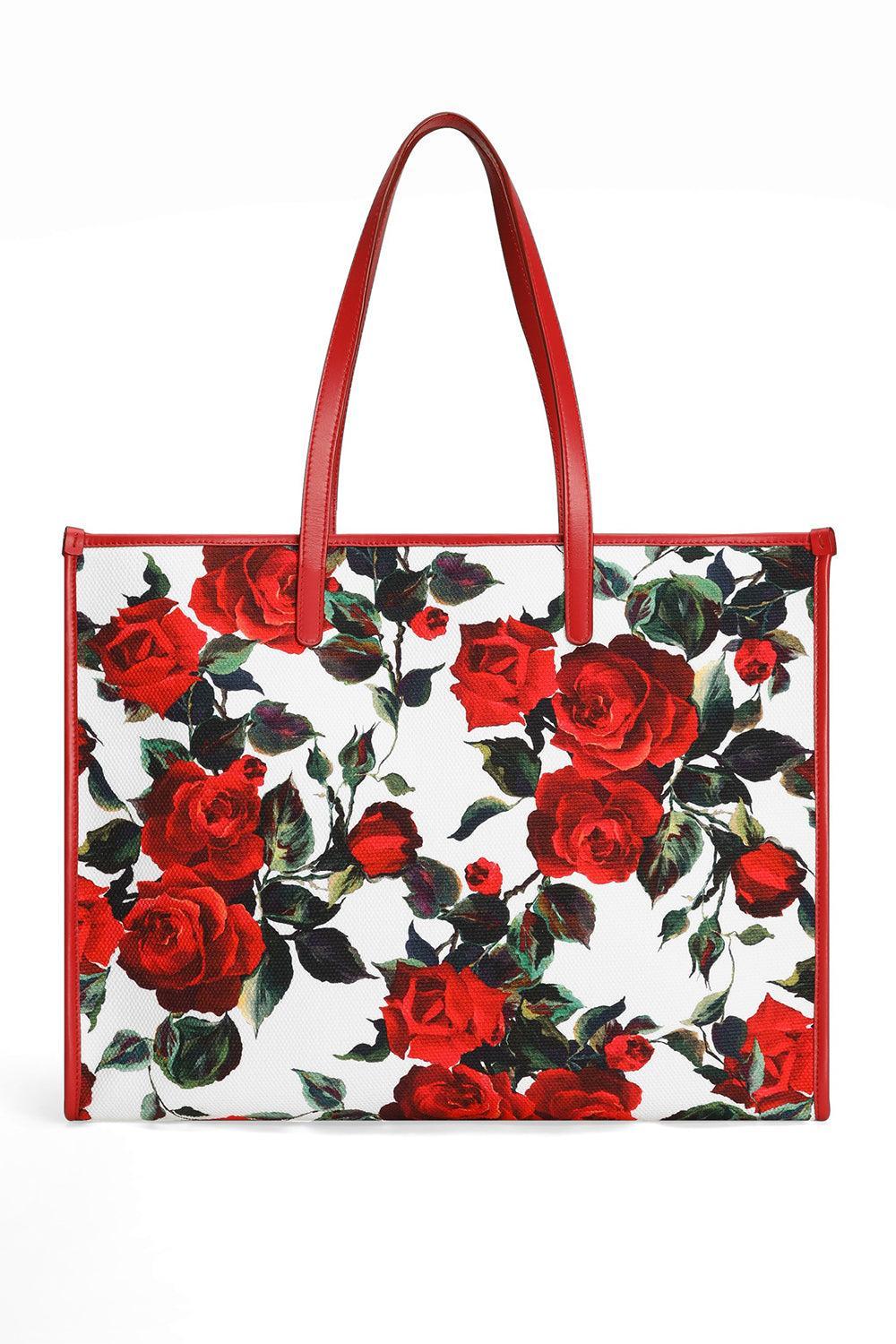 Large Shopper - Rosa Rose-ROSA ROS-O/S-HANDBAGTOTES-DOLCE & GABBANA