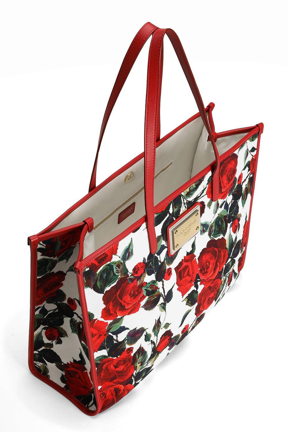 Large Shopper - Rosa Rose-ROSA ROS-O/S-HANDBAGTOTES-DOLCE & GABBANA