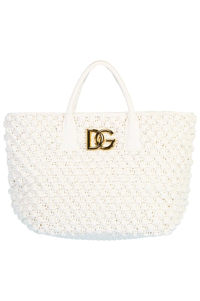 DOLCE & GABBANA-Fefe' Tote Bag-WHITE
