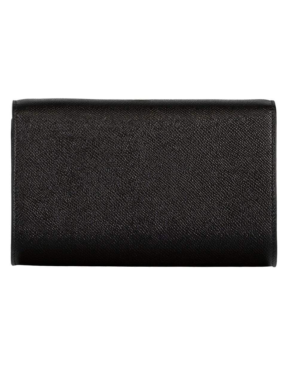 DOLCE & GABBANA-Black DG Girl Crossbody Wallet-BLACK