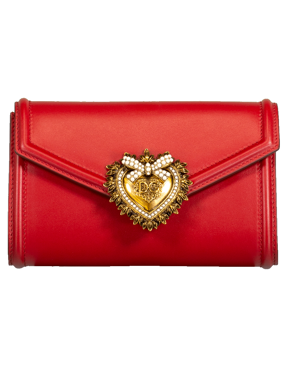 DOLCE & GABBANA-Rosso Devotion Belt Bag-ROSSO