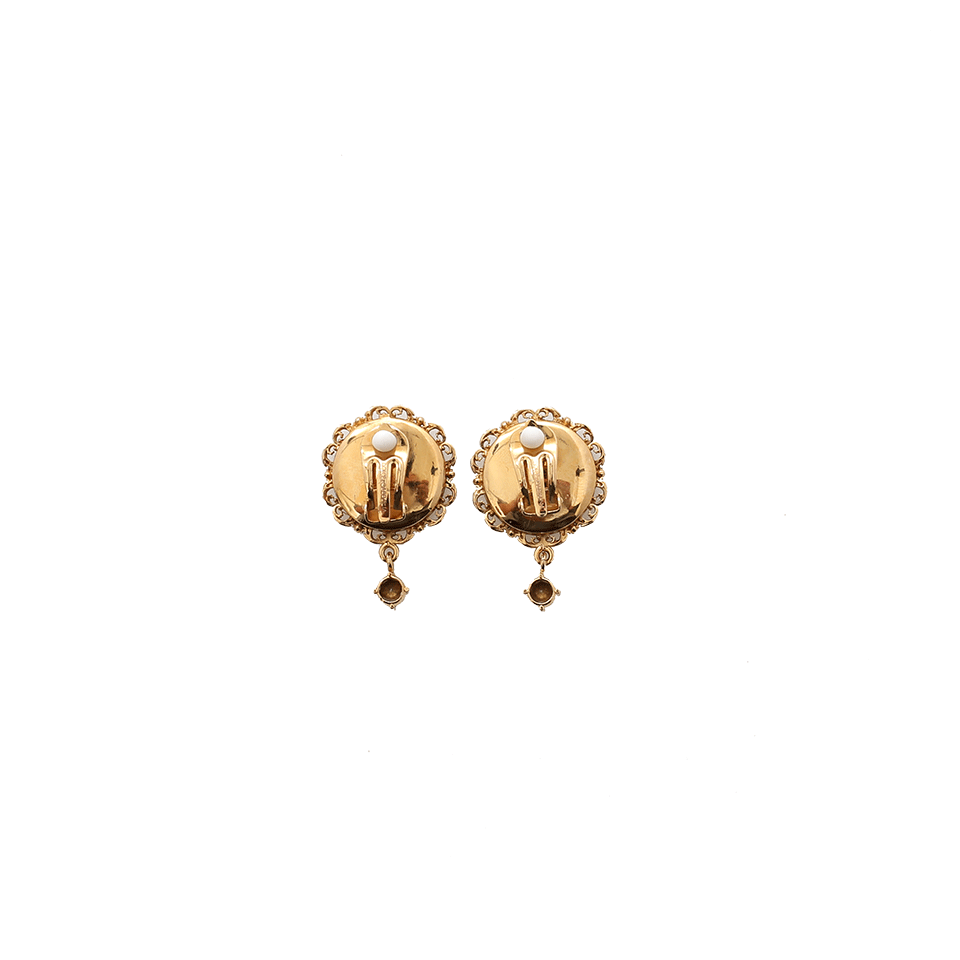 DOLCE & GABBANA-Clock Strikes Midnight Earrings-GOLD