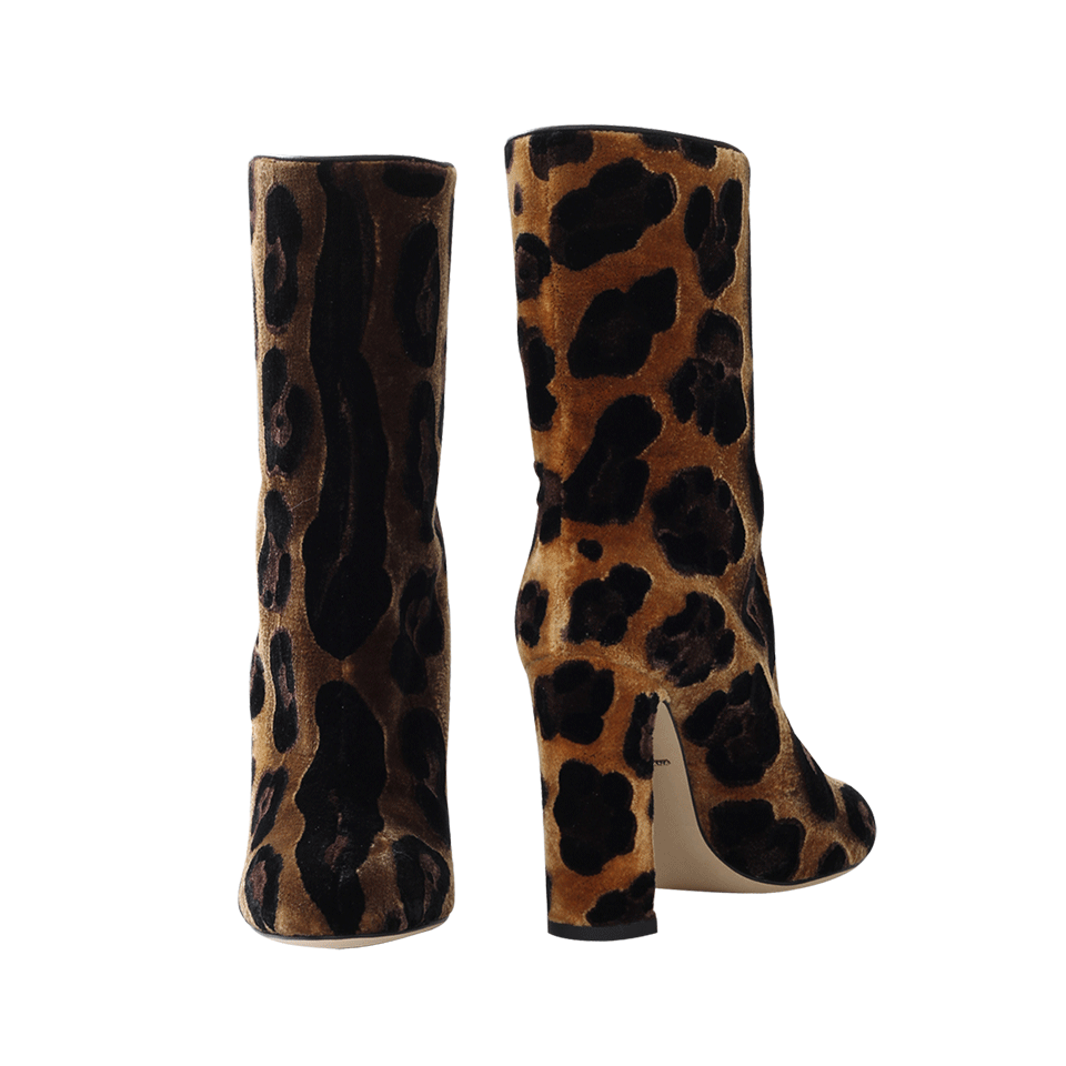 DOLCE & GABBANA-Leopard Bootie-