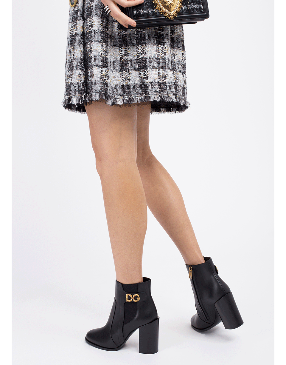 DOLCE & GABBANA-Block Heel Bootie-