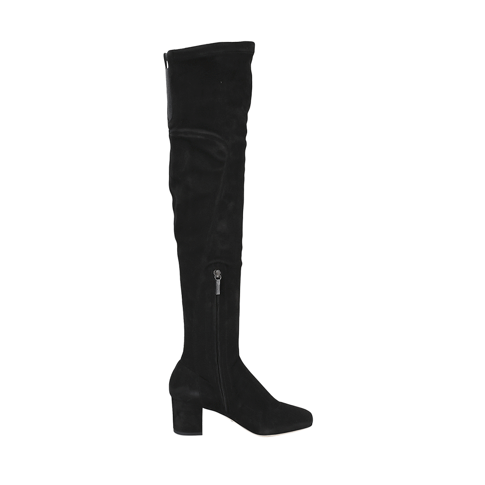 DOLCE & GABBANA-Over The Knee Suede Boot-