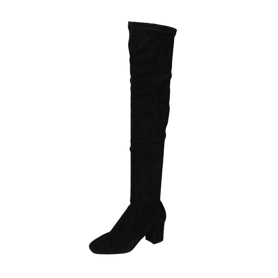 DOLCE & GABBANA-Over The Knee Suede Boot-