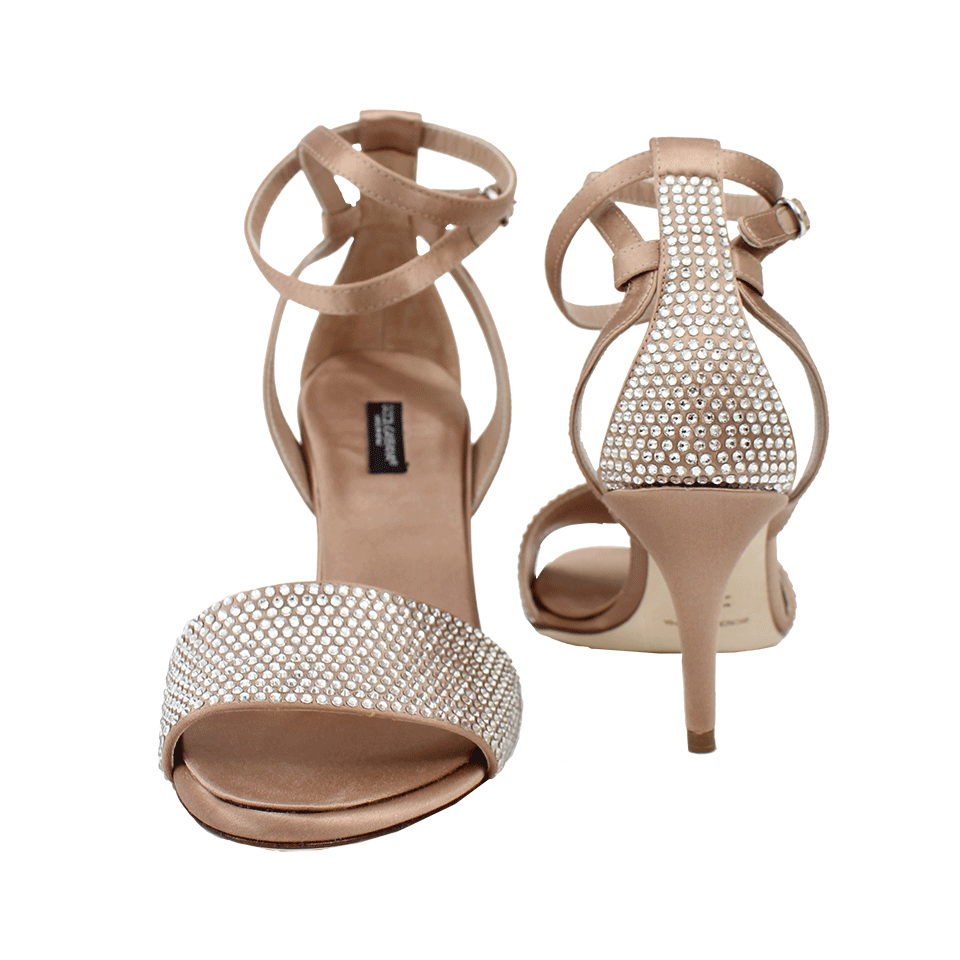 DOLCE & GABBANA-Strass Toe Evening Sandal-
