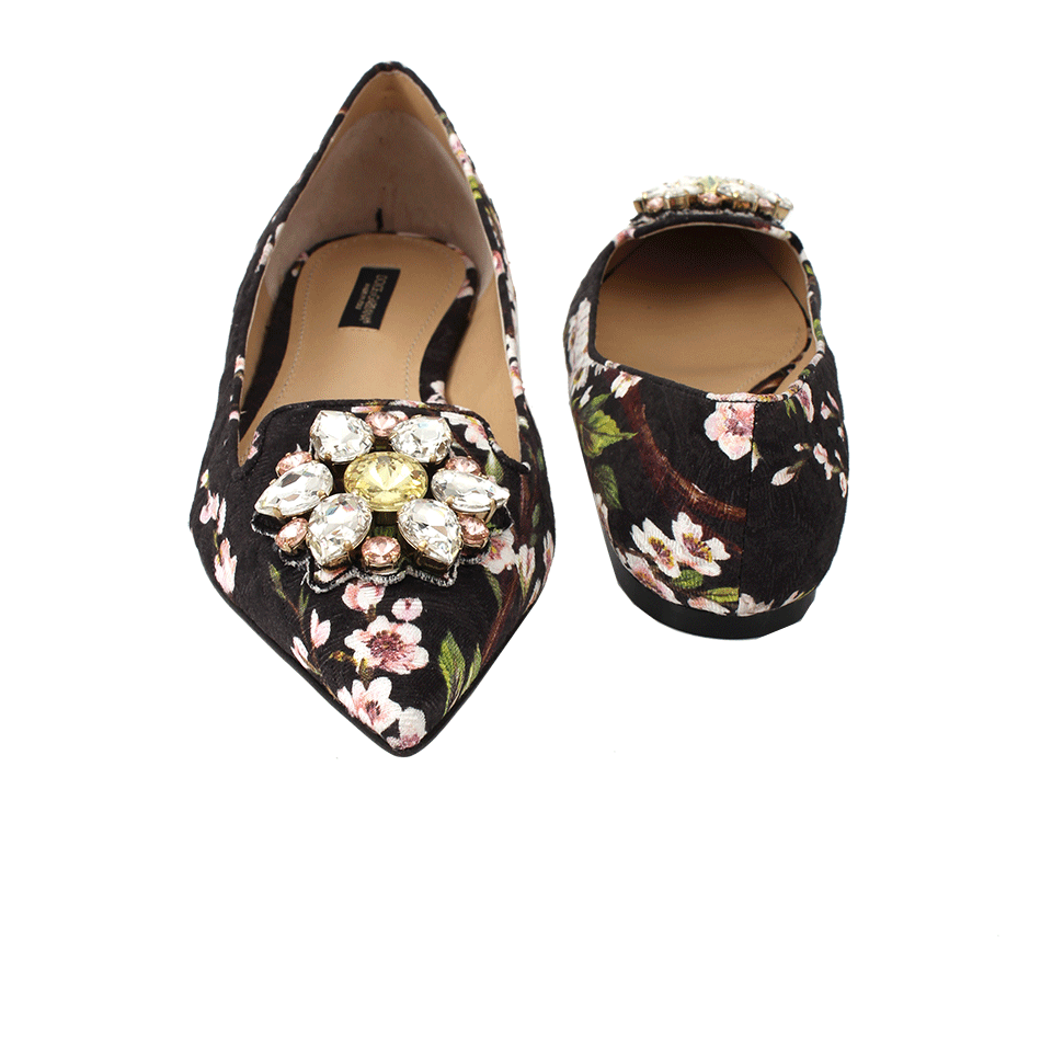 DOLCE & GABBANA-Bellucci Jewel Toe Flat-
