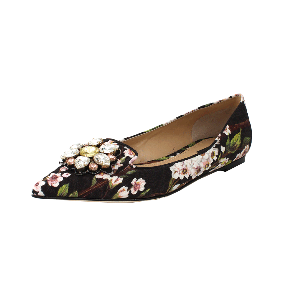 DOLCE & GABBANA-Bellucci Jewel Toe Flat-