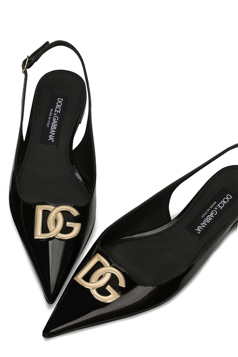DOLCE & GABBANA-Polished Slingbacks-