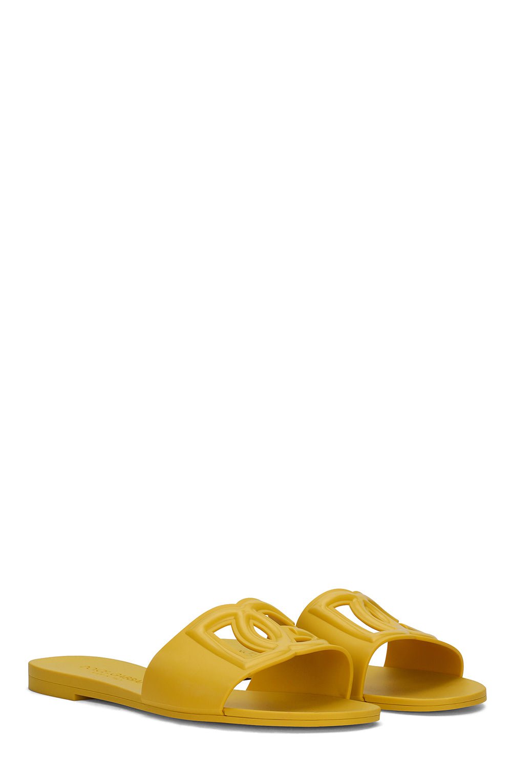 DOLCE & GABBANA-Beachwear Sliders - Giallo-