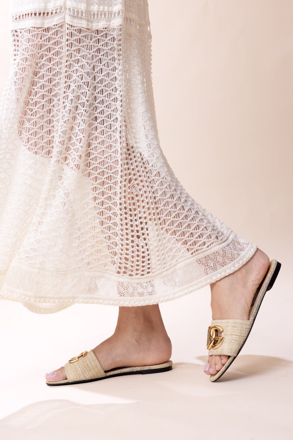 DOLCE & GABBANA-DG Slide - Sabbia-
