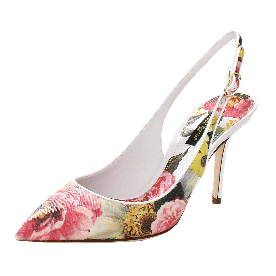 DOLCE & GABBANA-Floral Slingback-