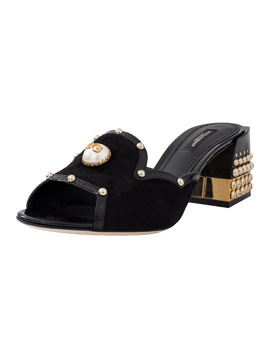 DOLCE & GABBANA-Suede Slide-