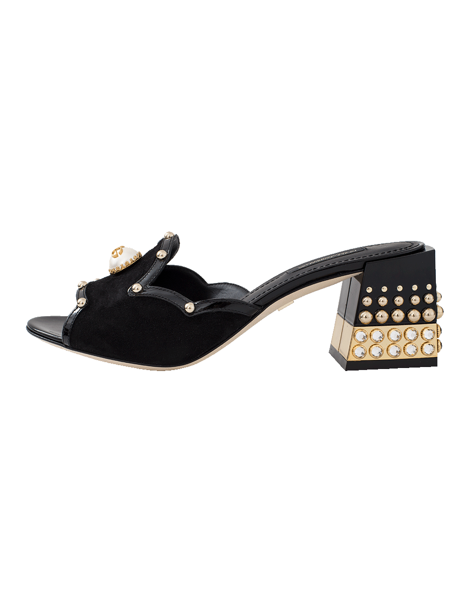 DOLCE & GABBANA-Suede Slide-
