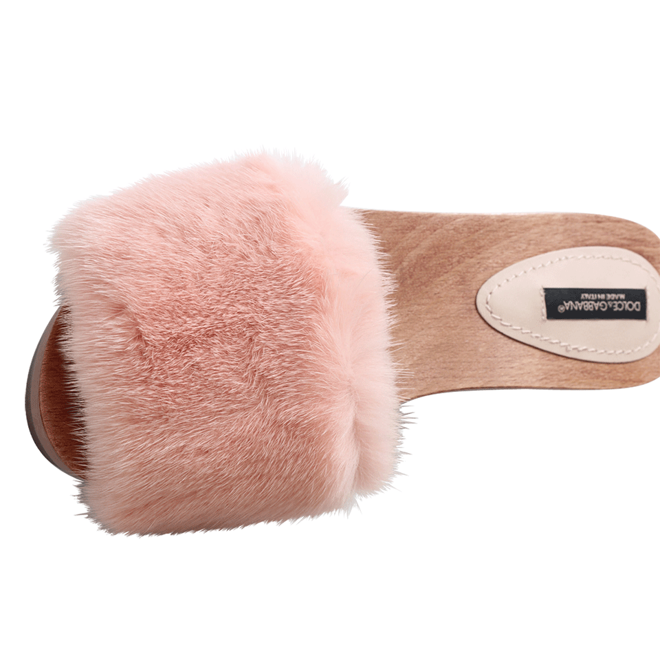 DOLCE & GABBANA-Pink Mink Clog-