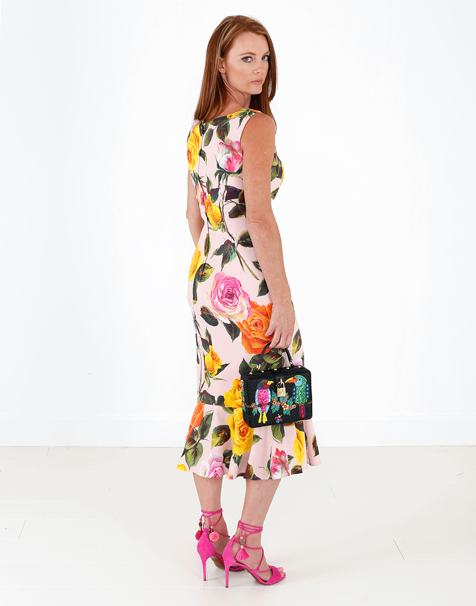 DOLCE & GABBANA-Wrap Open Toe D'Orsay-