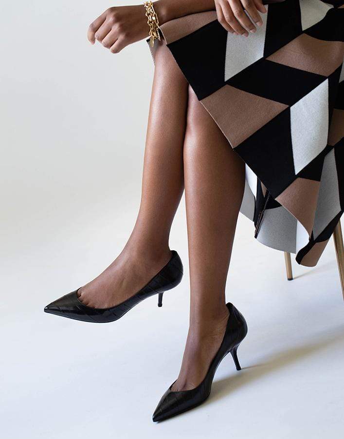 DOLCE & GABBANA-Decollete Anguilla Eel Pump-