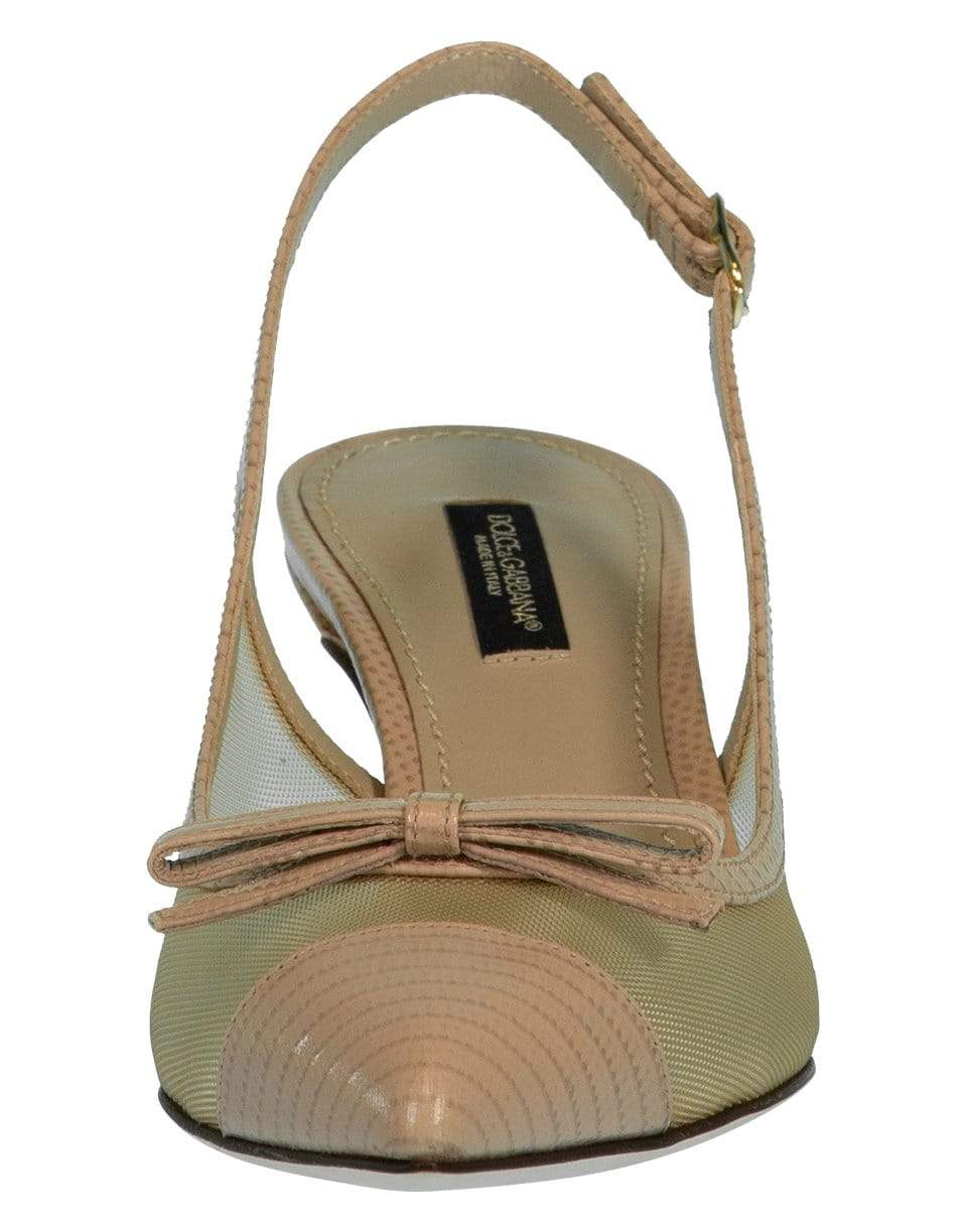 DOLCE & GABBANA-Nude Lori Slingback-