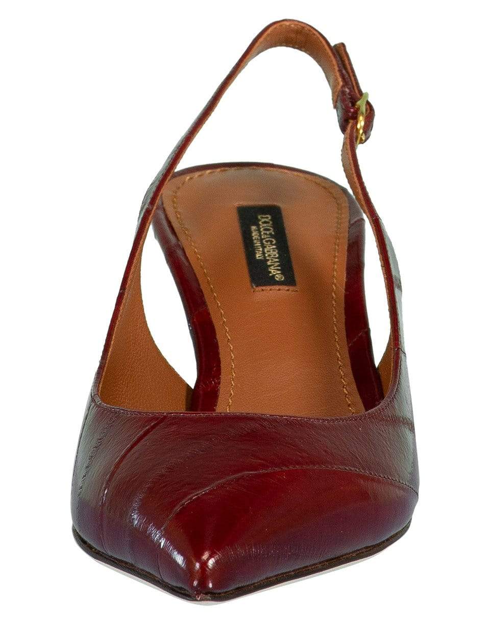 DOLCE & GABBANA-Red Anguilla Slingback Pump-